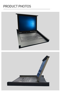 <b>Rack</b>-Mounted 17'' LCD Monitor KVM Switch DC 12V 3A 200-220V Input 1920x1080 Resolution 2 Ports for in Stock - Product Image 6