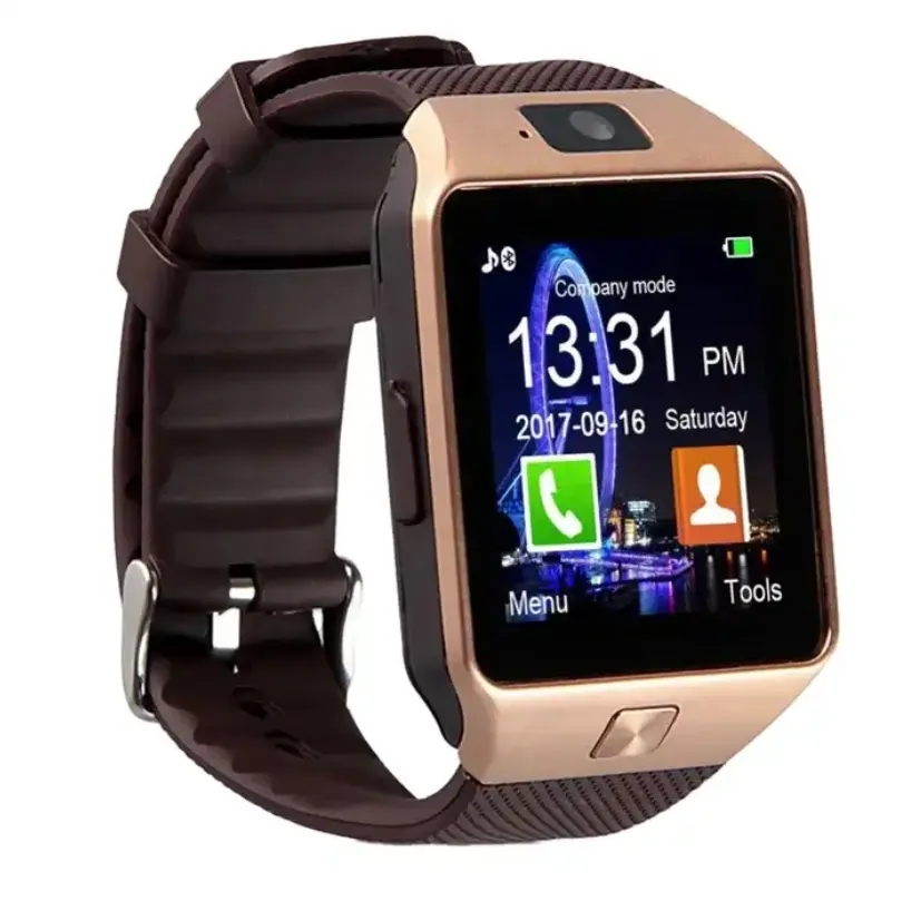 Offre Spéciale montre intelligente à écran tactile dz09 avec caméra bluetooth montre-bracelet carte sim montre intelligente pour téléphones Android ios