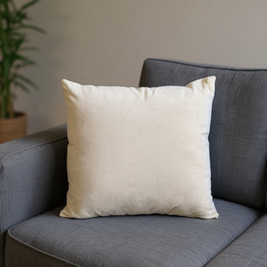 Cojín de Terciopelo Holandés 45*45cm Blanco, Cojines y Almohadas - Product Image 3