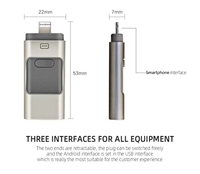 Clé USB OTG 3-en-1 en gros, lecteur flash USB 2.0/3.0, clé mémoire pour téléphone 1 To 2 To, avec logo personnalisé