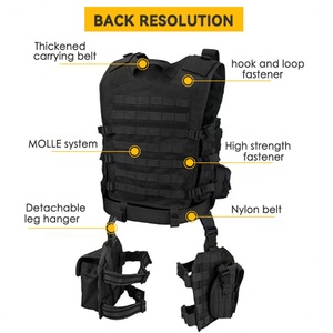 Gilet tactique résistant à l'eau ARTEX OEM ODM Noir Gilet tactique et poche de jambe Loaded Gear - Product Image 3