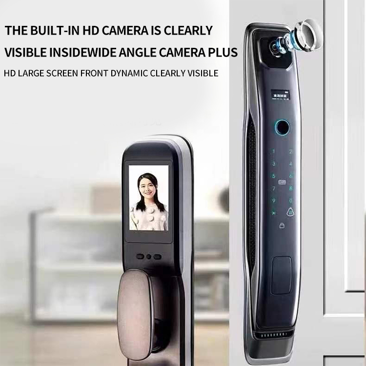 Fully Automatic Biometric Security Smart Lock for Wood Doors Cheap Price Gate Interior Wifi Finger Print Camera Main Features · image 5