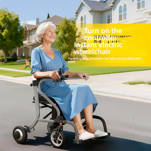 Aide à la marche électrique légère multifonctionnelle pliante pour personnes âgées handicapées disponible Durée de vie de la batterie élevée Vente à chaud - Product Image 5