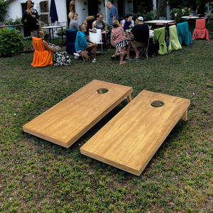 กระเป๋าไม้ใส่ถั่ว4ฟุต x 2ฟุตบอร์ดเกมทำจากข้าวโพดสำหรับงานเลี้ยงฉลองคริสต์มาสสนามหลังบ้านแบบสั่งทำ - Product Image 6