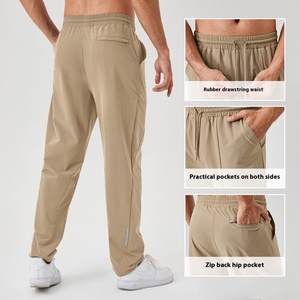Pantalon long homme JAC22 F657 automne-<span class=keywords><strong>hiver</strong></span>, coupe ample, droit, décontracté, <span class=keywords><strong>pour</strong></span> activités de plein air, course à pied, séchage rapide, entraînement physique, motif uni - Product Image 2