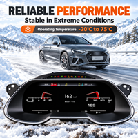 Panel Instrumen Digital LCD Linux Upgrade Baru untuk Dashboard Mobil, Speedometer untuk Audi A6/A7 2013-2018, Plug and Play CarPlay