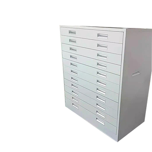 Archivador Plano para Dibujos, Archivador de Acero para Almacenamiento de Papel A0 con Cajón, Archivador Metálico para Mapas y Papel de Arte A1 por Sección - Product Image 1