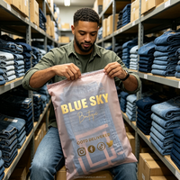 Sacs en plastique transparents à fermeture éclair coulissante personnalisés à bas prix avec votre propre logo pour vêtements