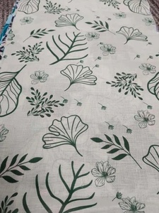 Tissu en lin imprimé numérique léger de qualité supérieure 120 GSM pour la couture et la confection de vêtements - Product Image 3