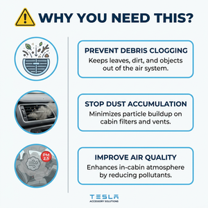 Nouvelle grille de protection intérieure pour <span class=keywords><strong>Tesla</strong></span> <span class=keywords><strong>Model</strong></span> <span class=keywords><strong>3</strong></span>/Y 2021-2026, cache de ventilation en maille, série YURAN - Product Image 4