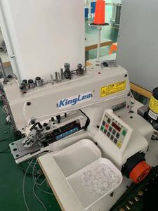 Machine à coudre industrielle à point noué à entraînement direct avec coupe-fil pour l'habillement et l'usine de fabrication, neuve - Product Image 3