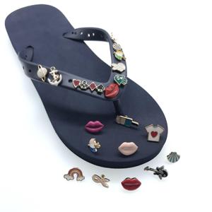 Thời Trang Mới Tùy Chỉnh Đầy Màu Sắc Voi Flip Flops Quyến Rũ Giày Phụ Kiện Quyến Rũ Đinh Tán Giày Pins Khóa Dép Sandal Trang Trí - Product Image 6