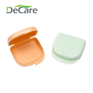 DeCare Orthodontic Braces Case Retainer Storage <b>Box</b> Small Portable Invisible <b>Denture</b> Case for Teeth Care - Product Image 4
