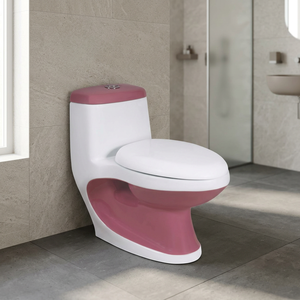 Offre Spéciale Vente en Gros Ensemble WC Monobloc en Céramique avec Siphon en S et Siphon en P, Articles Sanitaires pour Salle de Bain - Product Image 1