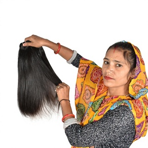 Vente en gros de cuticules vierges naturelles alignées Paquet droit de couleur noire naturelle Extensions de cheveux humains du temple cambodgien - Product Image 1