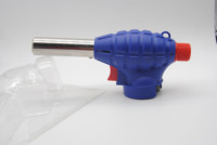 Mini chalumeau de cuisine et de soudage en acier inoxydable au butane, allumage électronique, flamme réglable 1000-1300°F, chalumeau pour crème brûlée