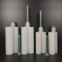Usine directe 1:1 AC 400mL PP PBT 2K type C côte à côte en plastique époxy double AB colle adhésive deux parties cartouche bouteille vide
