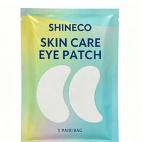 Patchs pour les yeux vegan à étiquette privée, parfum et couleur personnalisés, anti-poches, élimination des cernes, masque de soin pour la peau sous les yeux