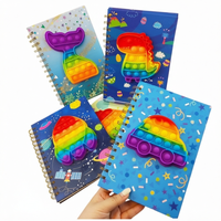 Carnet de notes A5 pour enfants, couverture en papier cousu, motif dessin animé, jouet éducatif, cadeau pour étudiants, journal de décompression