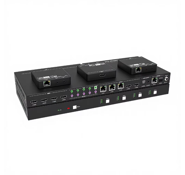 4K60hz 4x4 8x8 for Matrix Switcher Over Ethernet with 3 Receiver HDBaseT Video Wall Seamless Distributor RJ45 Metal
