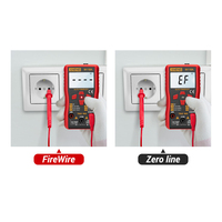 Multimètre numérique miniature M118A avec indicateur de batterie faible et fonction NCV étanche, mesure jusqu'à 600V AC/DC et 6-10A de courant