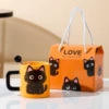 High Black Cat - Cup and Spoon Gift Set