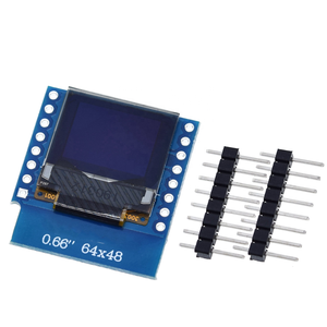Module d'affichage <span class=keywords><strong>OLED</strong></span> de 0,66 <span class=keywords><strong>pouces</strong></span> pour WEMOS D1 MINI, Module AVR STM32 64x48, écran LCD de 0,66 <span class=keywords><strong>pouces</strong></span>, IIC I2C <span class=keywords><strong>OLED</strong></span> - Product Image 1