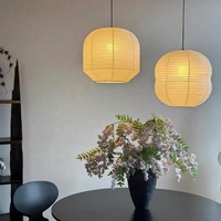 Lanterne en papier, lampe suspendue pour restaurant, lampe en papier de riz Washi faite à la main, style japonais Zen, pour salle de thé