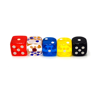 Dés polyédriques en acrylique effet marbre D6 pour les joueurs de jeux de rôle sur table Dungeons and Dragons