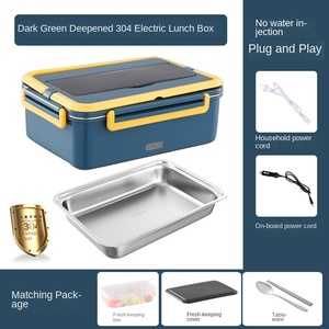 Boîte à lunch de chauffage électrique en acier inoxydable 304 pour les employés de bureau Capacité 1.1-1.2L - Product Image 6