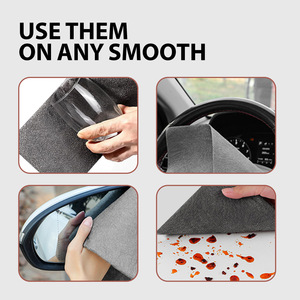 JUE FISH Chiffonnette microfibre pour vitres de voiture, nettoie et lisse sans traces, double usage humide/sec, garde <span class=keywords><strong>tout</strong></span> impeccable et bien rangé - Product Image 3