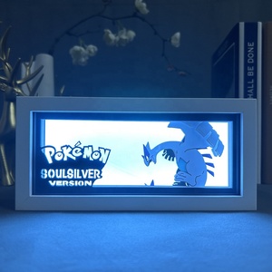 158 Designs Dragoned Goku - Marco de Madera con Corte Láser de Papel para Decoración de Habitaciones, Lámpara de Noche LED con Luz Ambiental - Product Image 6