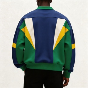 <span class=keywords><strong>Felpa</strong></span> da <span class=keywords><strong>Uomo</strong></span> Pesante 460 Gsm, con Cappuccio a Righe Stile Calcio, 100% <span class=keywords><strong>Cotone</strong></span>, Vestibilità Ampia, Ricamo 3D Squadra Brasile - Product Image 2