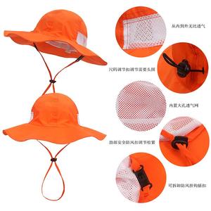 Kustom anak-anak topi Bucket UPF50 + lebar penuh perlindungan matahari dengan tali leher bernapas Mesh topi musim panas untuk 0-8 tahun - Product Image 3