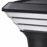Lampe solaire LED de rue 30W, étanche IP66, capteur de lumière, 6000K lumière du jour, rechargeable, éclairage routier en aluminium antique européen