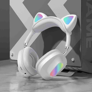 Direto da fábrica dobrável Cat Ear TWS Fones De Ouvido Sem Fio BT 5.4 Versão Esporte Headset LED Indicador de Bateria Over-Ear <span class=keywords><strong>Headphones</strong></span> - Product Image 6