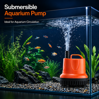 Pompe à eau submersible 220V 110W 1800-4500L/H ultra silencieuse à aspiration par le bas pour aquarium, bassin et fontaine