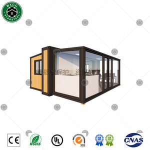 Résidence mobile préfabriquée extensible, villa conteneur à plat 2-3 chambres, panneaux sandwich, construction rapide - Product Image 2