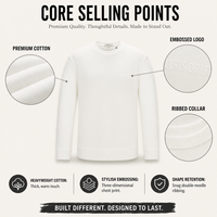 Sweat-shirt à col rond en coton lourd 400GMS pour homme, coupe ample, épaules tombantes, unisexe, impression 3D en silicone, streetwear, logo personnalisé