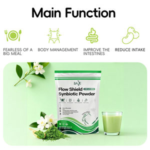 Flow Shield Miscela Prebiotica + Probiotica in Polvere Senza Sapore con Caffè Verde e Psillio per la Salute Intestinale - Product Image 2