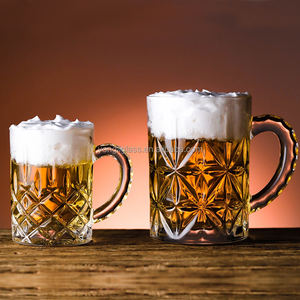 แก้วเบียร์แกะสลักขนาด6.5ออนซ์16ออนซ์แก้วเบียร์ทำด้วยมือ - Product Image 1