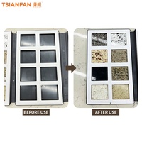 Étagère pliable multi-compartiments pour l'affichage d'échantillons de quartz et de marbre, catalogue personnalisable, livre d'échantillons de carreaux
