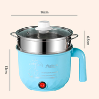 Mini cuisinière électrique multifonctionnelle à poignée unique pour nouilles instantanées domestiques marmite électrique pour dortoir pot pour étudiants