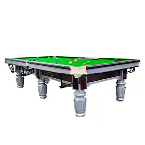 8球中国台球桌钢垫中国台球桌，带石板和6811布