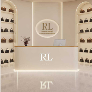 Fiberglass Interior Reception <b>Desk</b> Luxury Front <b>Desk</b> Oem Odm Art Shape for Villa Hotel Decor - Product Image 2