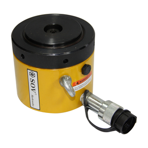 Cilindro hidráulico/gato de sujeción de carga pesada con tuerca de retención, capacidad de 50T, 700 BAR, acero al carbono, modelo SOV Enerpac SOV-CLL-5012 - Product Image 3