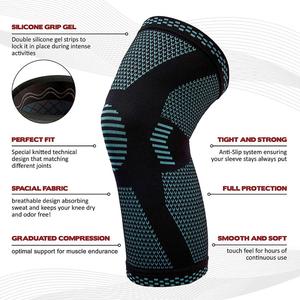 Rodillera <span class=keywords><strong>de</strong></span> Compresión <span class=keywords><strong>de</strong></span> Silicona Antideslizante, Transpirable y Absorbente <span class=keywords><strong>de</strong></span> Sudor, Soporte <span class=keywords><strong>para</strong></span> Rodilla <span class=keywords><strong>para</strong></span> Gimnasio, Correr, Fitness, Baloncesto y Deportes - Product Image 4