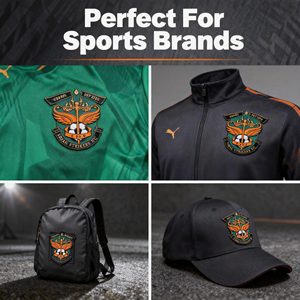 Badge Sportivo 3D in TPU Personalizzato, Logo a Scudo Completamente Sagomato, Patch Termoadesive Resistenti all'Acqua e allo Sbiadimento - Product Image 2