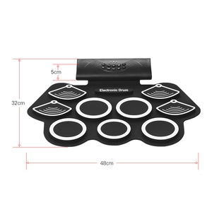 Electronic <b>Drum</b> Set 9 Pads Foldable With Built In Speaker And Battery For Practice And Performance - Product Image 2