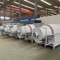 Sécheur rotatif à tambour électrique/gaz/à bois, machine de séchage rotative polyvalente pour les larves de mouches noires et la biomasse